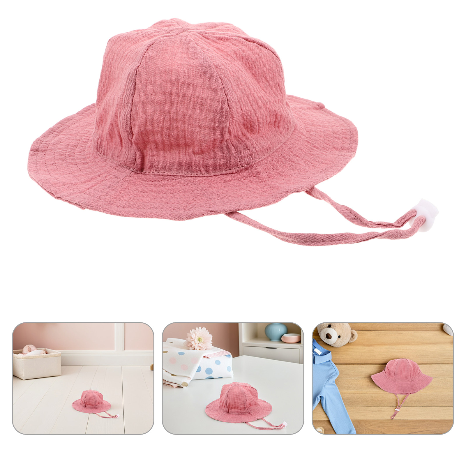Bucket Hat Cotton - Baby Cotton Bucket Hat Soft Breathable