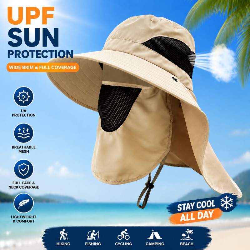 Unisex Summer Wide Brim Waterp - Sun Hat Wide Brim ulasan dan harga