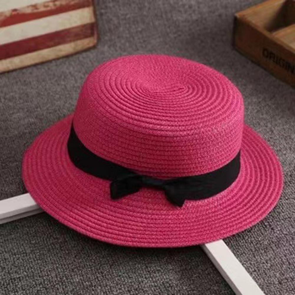 Hand-woven Straw Hat Beach Str - Sun Hat Wide Brim ulasan dan harga